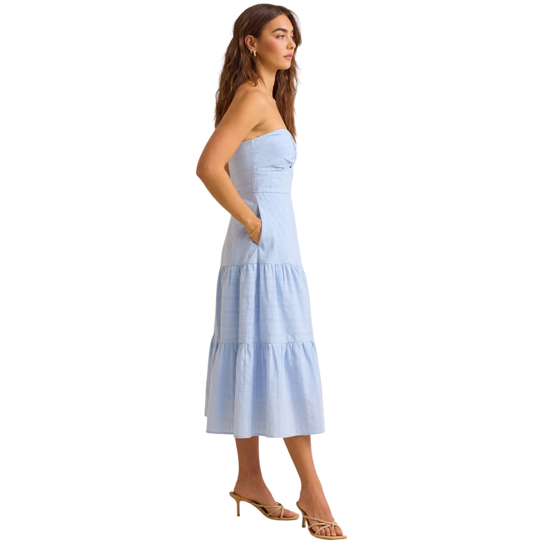 Altar’d State Sofia Strapless Midi Dress NWT
