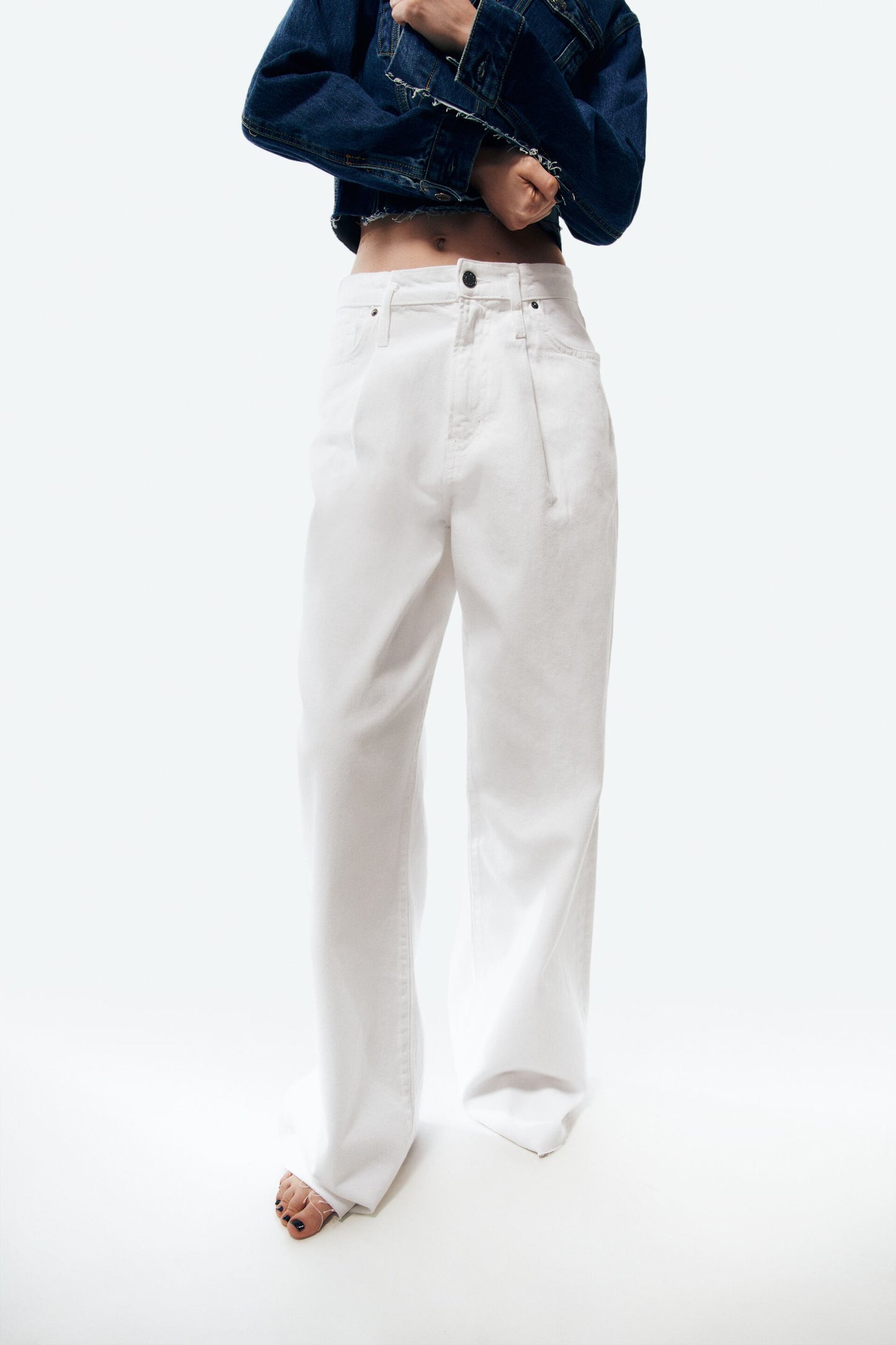Zara The Caia Pant In Ecru