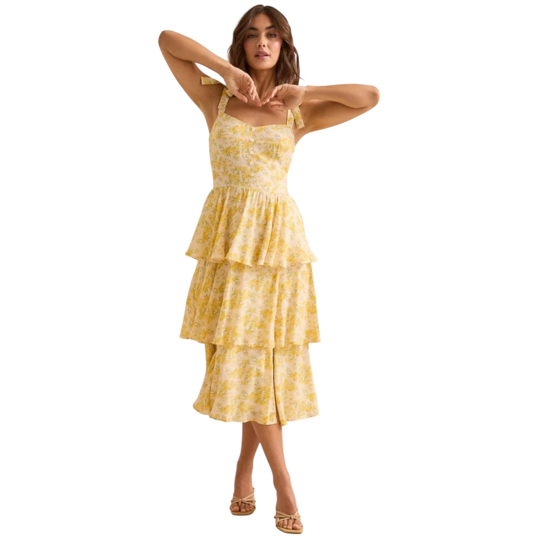 Altar’d State Melina Floral Maxi Dress NWT