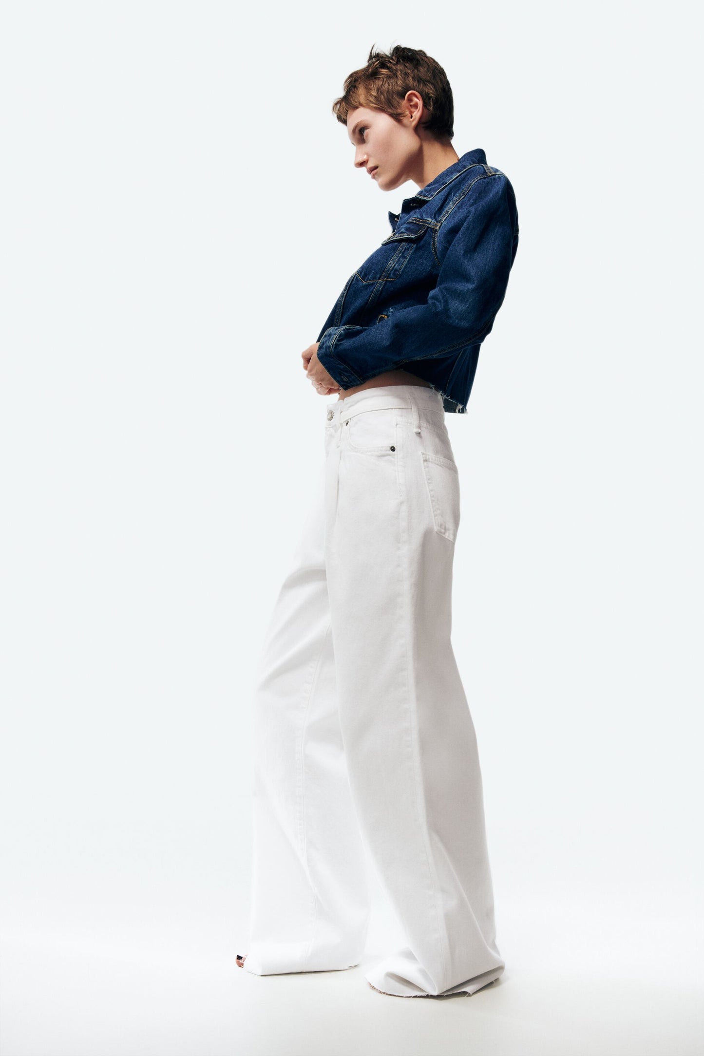 Zara The Caia Pant In Ecru