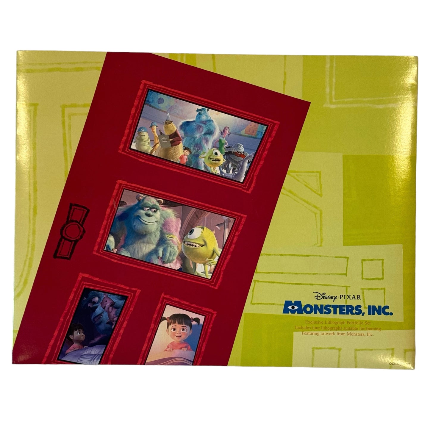 Disney’s Pixar Monsters, Inc Exclusive Lithograph Portfolio Set from 2002