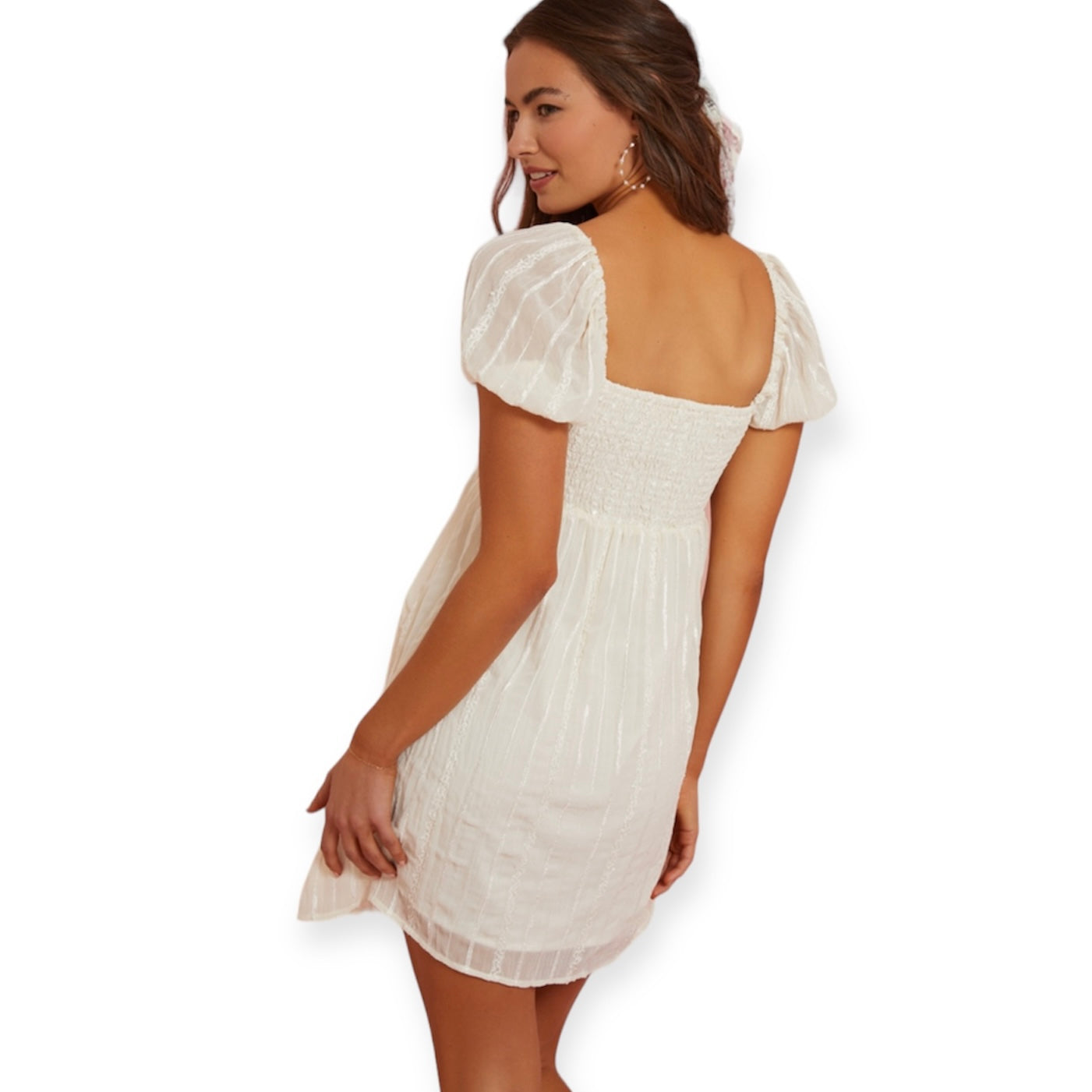 Altar’d State Gia Smocked Sequin Dress Large