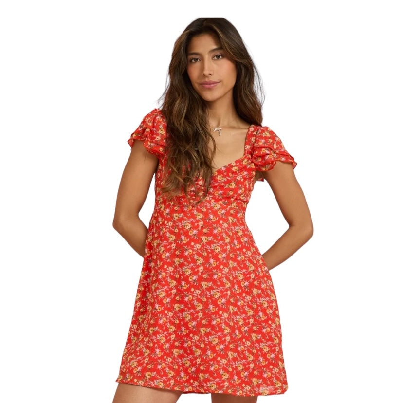 altar'd state orange floral dress Altar'd State Cyndella Floral Dress at CoolSprings Galleria in Franklin, TN