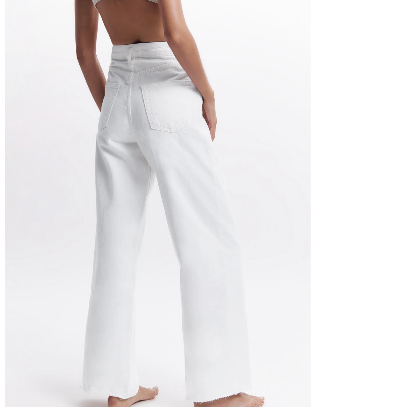 Zara The Caia Pant In Ecru