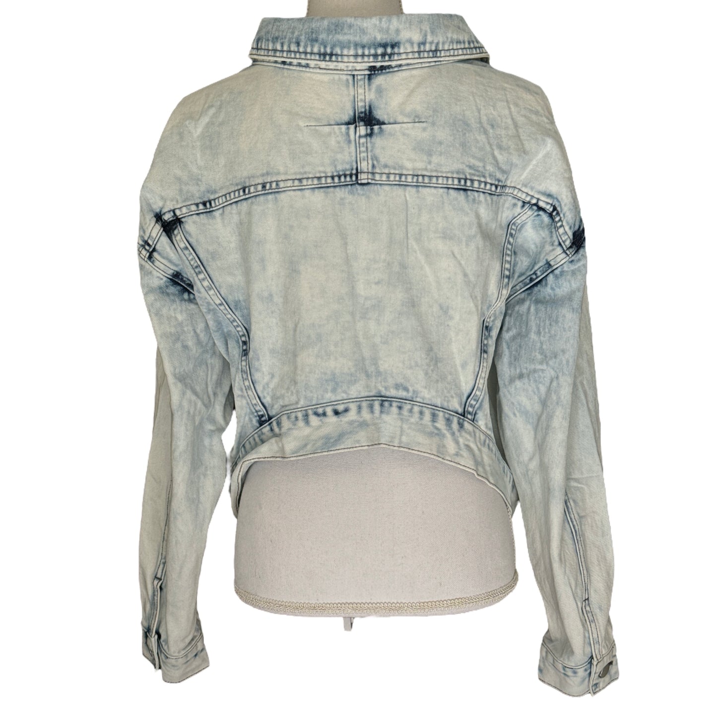 American Bazi Cropped Denim Jacket Large