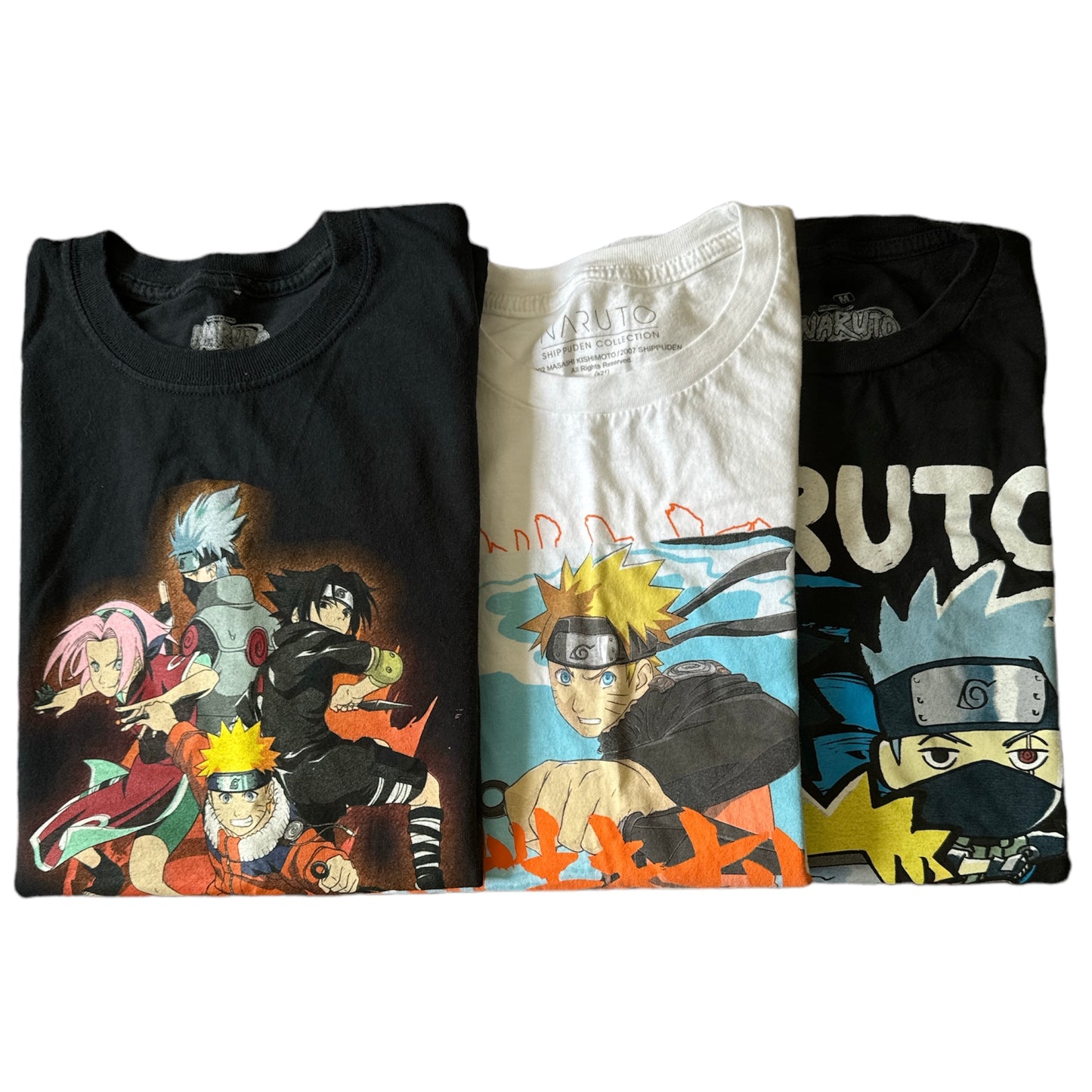 Naruto Mens T-Shirts Set of Three