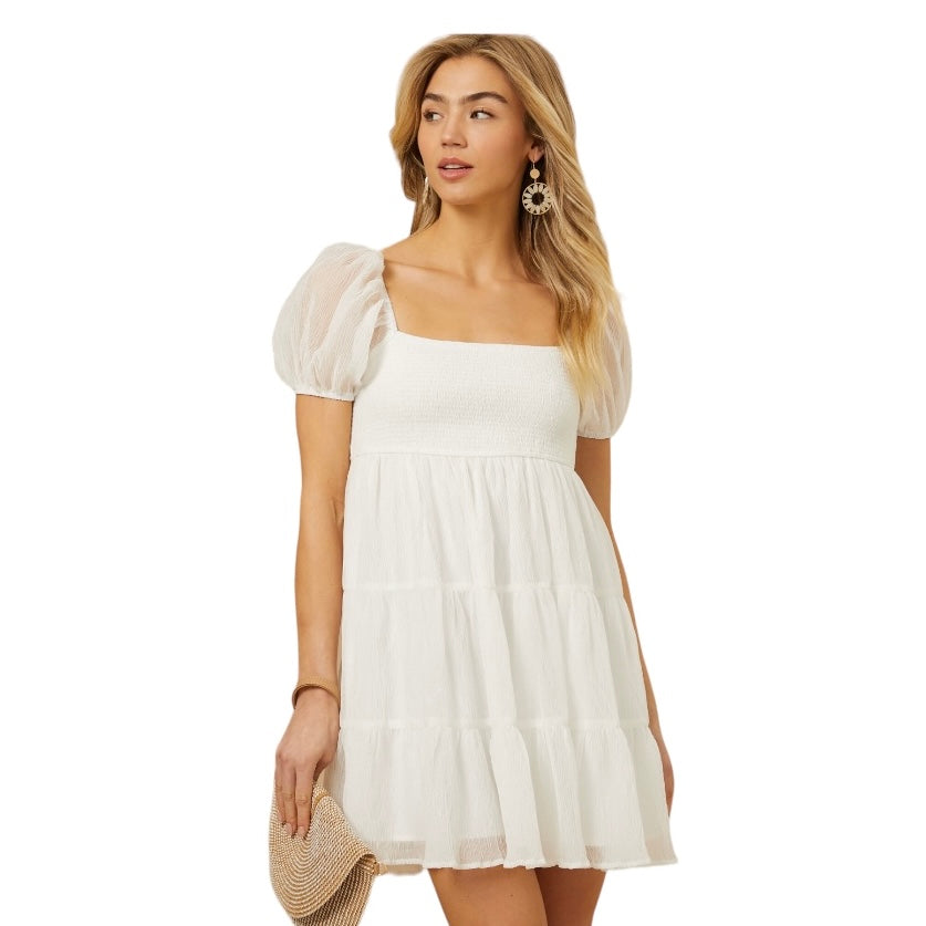 Altar'd State Leigha Puff Sleeve Dress – Our Sunshine Boutique