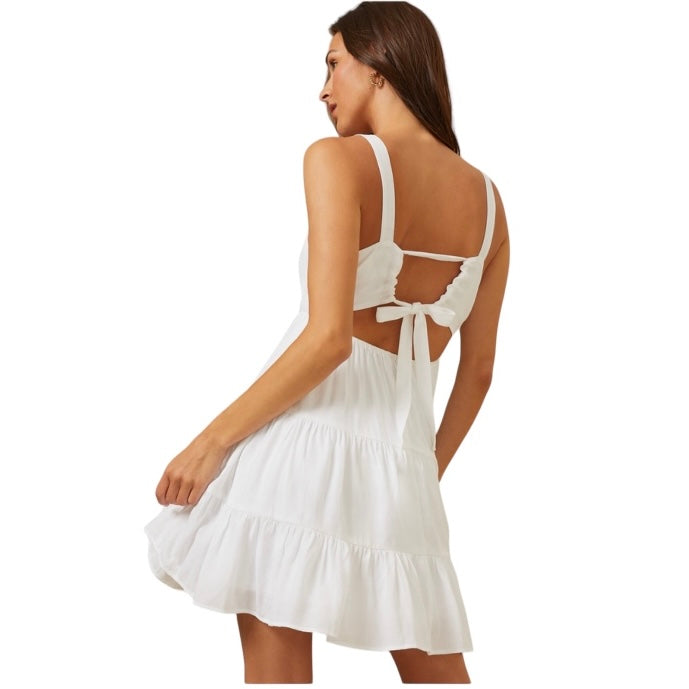 Altar’d State Rue Tiered Mini Dress Small