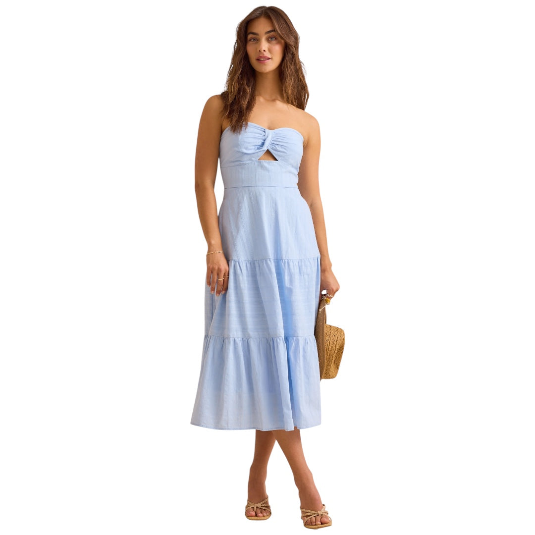Altar’d State Sofia Strapless Midi Dress NWT