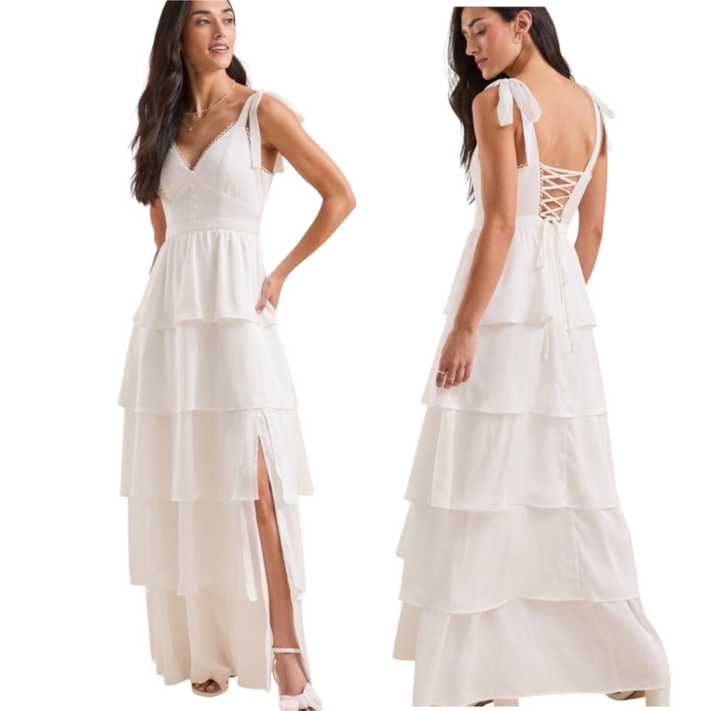 Altar’d State Mallory Tiered Maxi Dress NWT