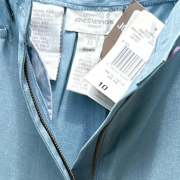 Jones New York Sport Linen Dusty Blue Pants