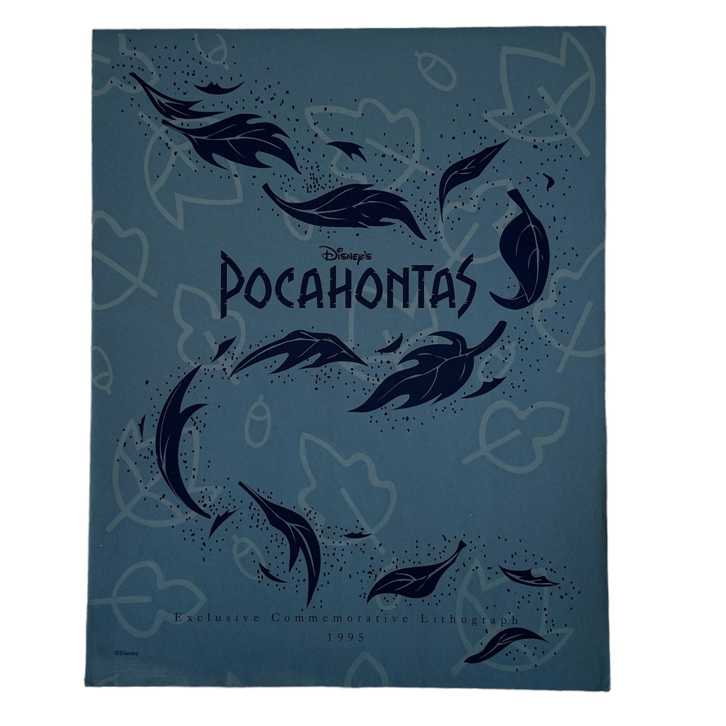 Disneys Pocahontas Commemorative Lithograph From 1995