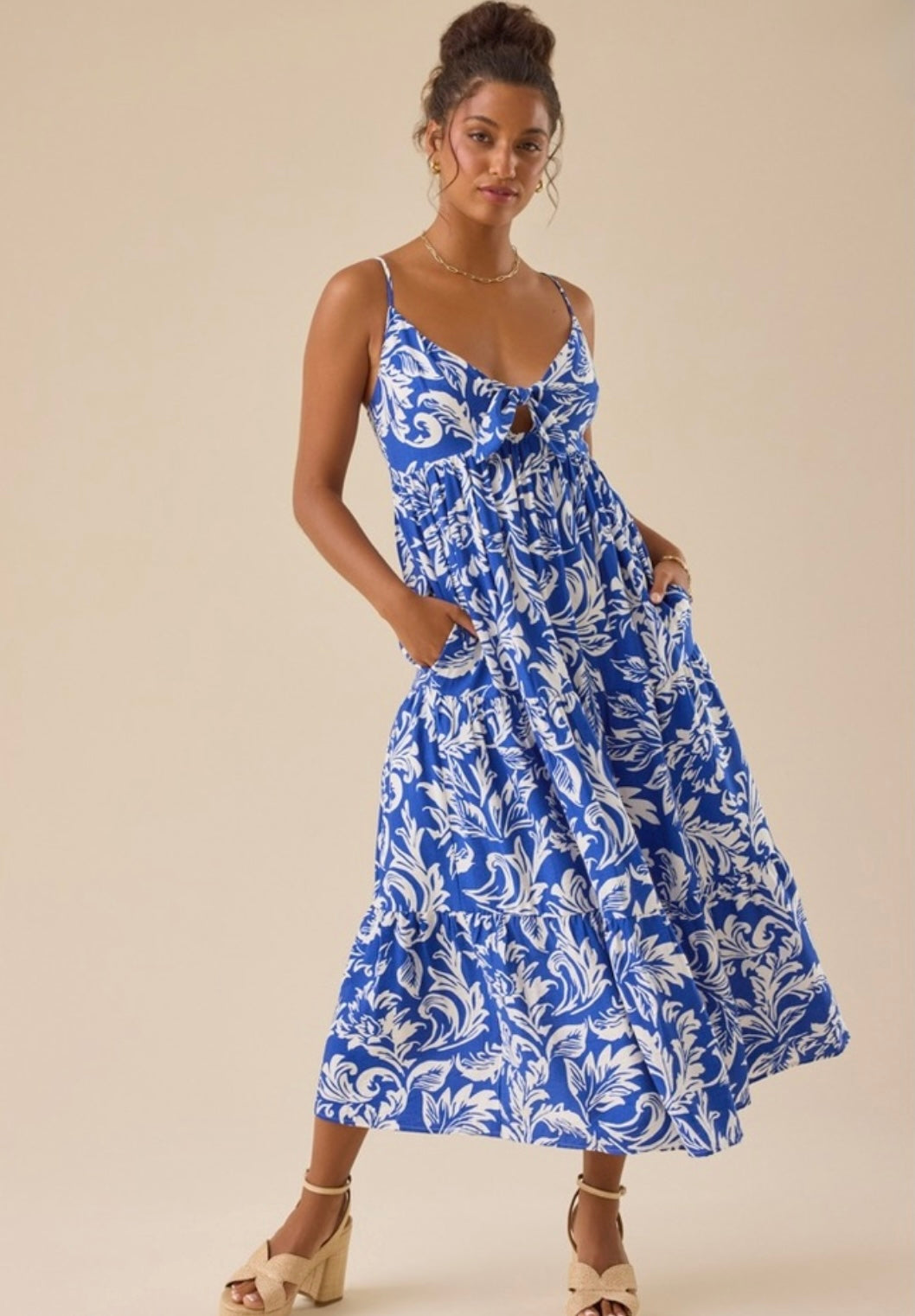 Altar'd State Morgana Floral Front Tie Maxi NWT – Our Sunshine Boutique