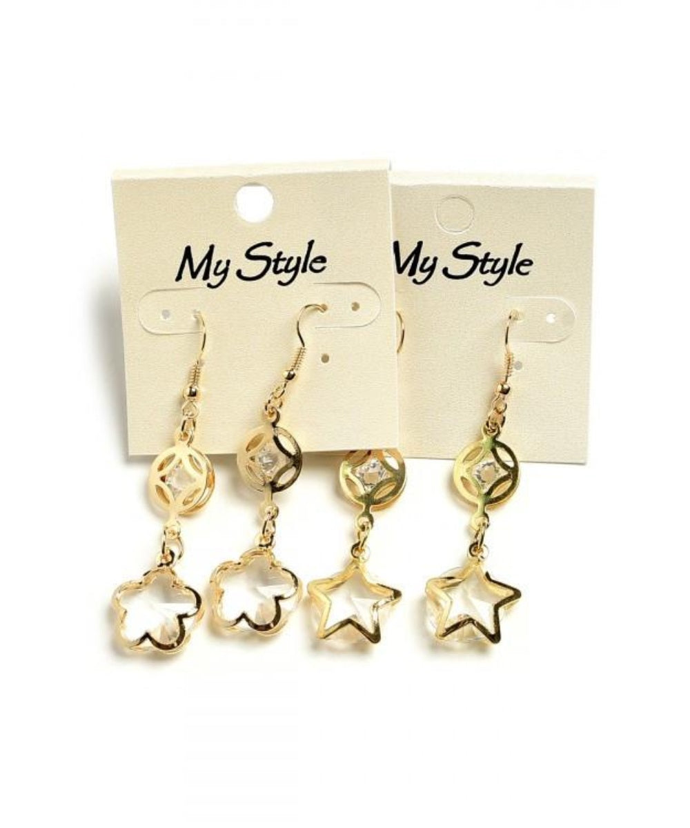 Star Shape Stone Drop Earrings - Our Sunshine Boutique