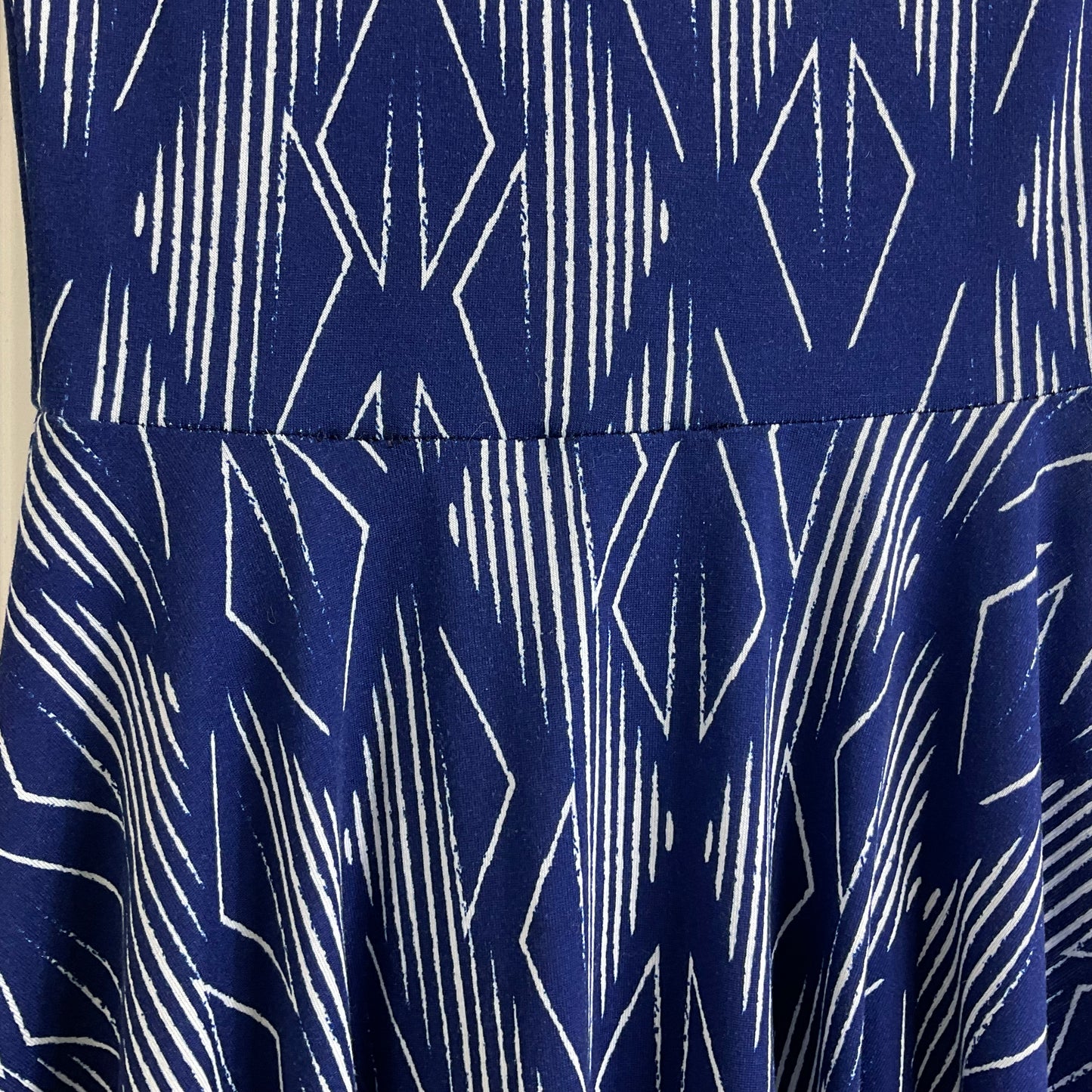 LuLaRoe Knit Royal Blue Pattern Size XXSmall