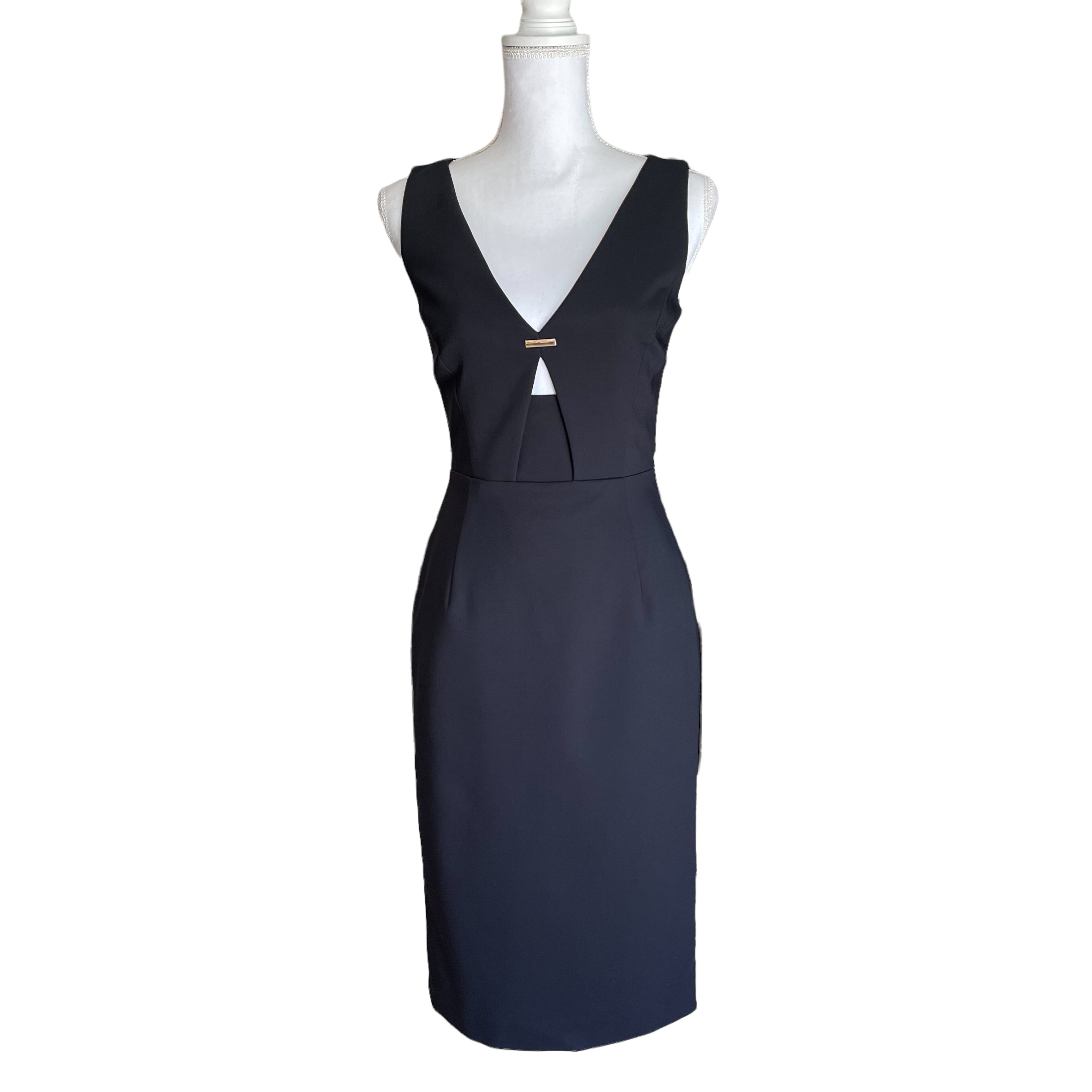 french connection black dress French Connection Classic Black Dress Size 6 – Our Sunshine Boutique