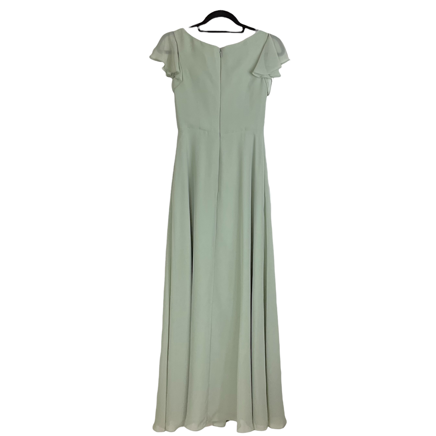 JJ's House Chiffon Dress With Cascading Ruffles Pockets Size 0 NWT