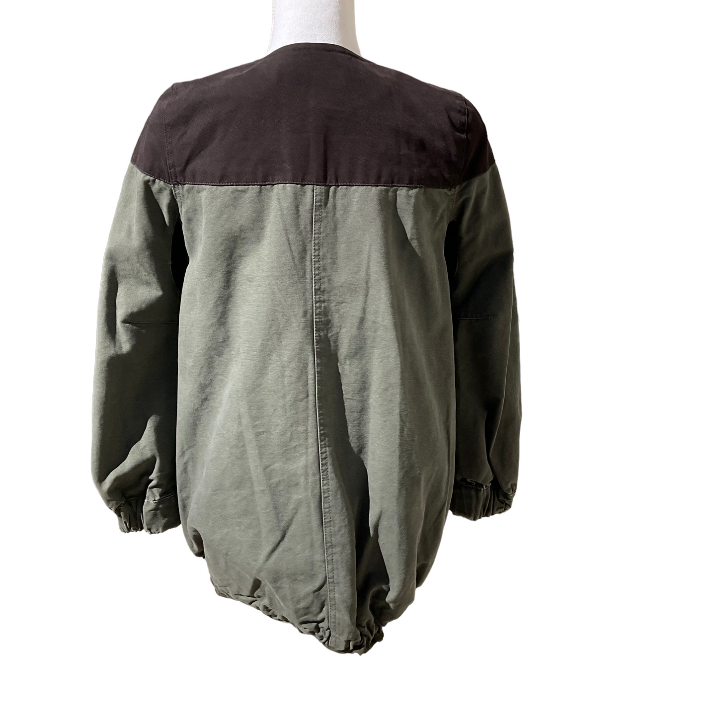 Zara Woman Olive & Black Oversized Jacket