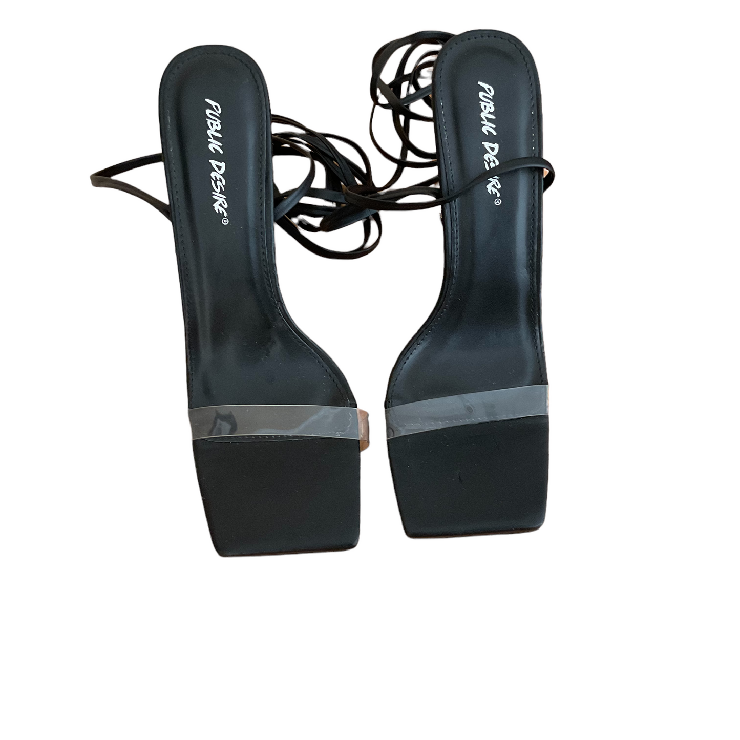 Public Desire Rhinestone Strappy Heels