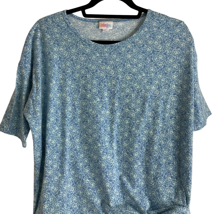 LuLaRoe Floral Knit Oversized Tunic Size Medium