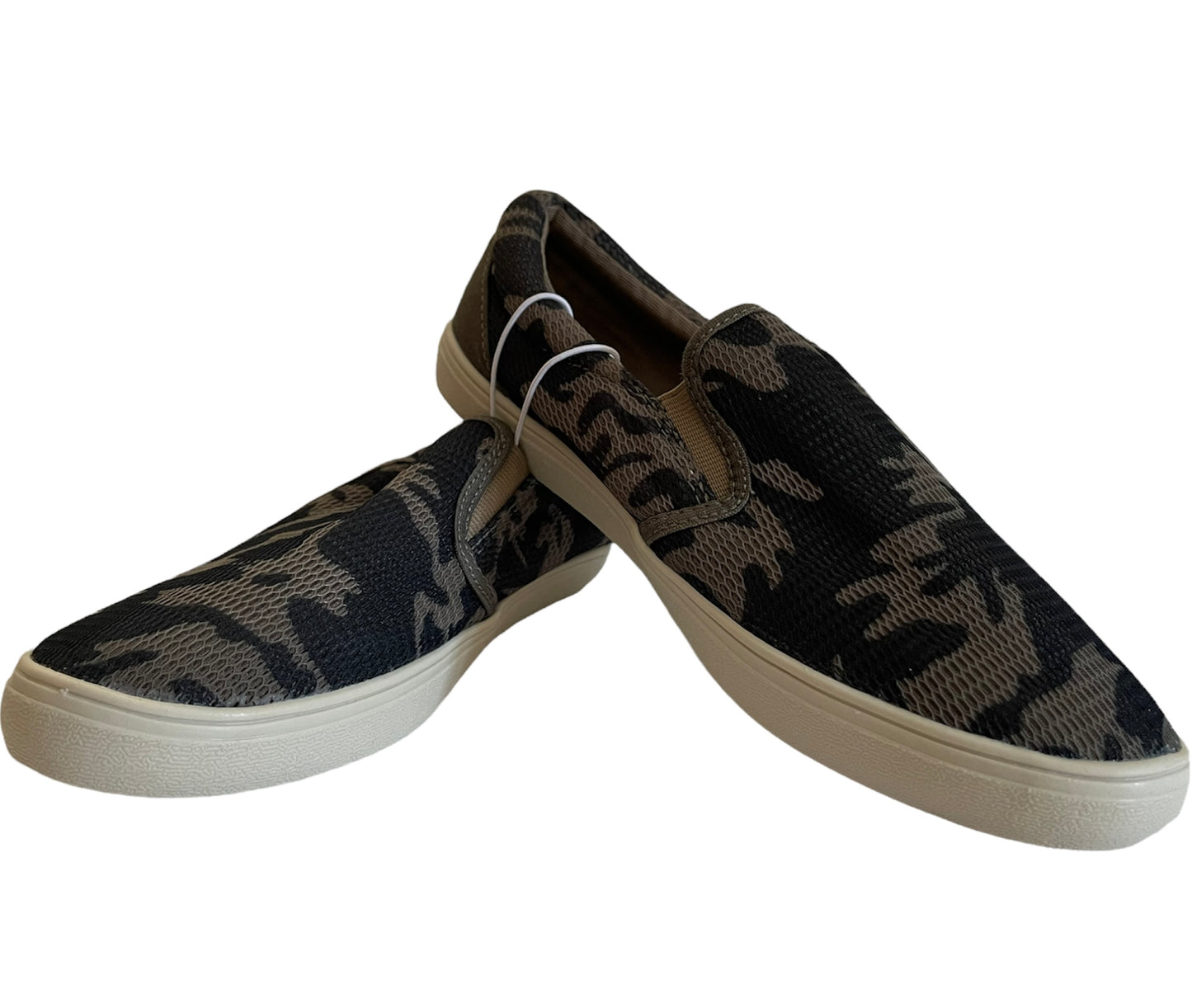 Boy Slip On Sneakers Camouflage Size 4 - Our Sunshine Boutique