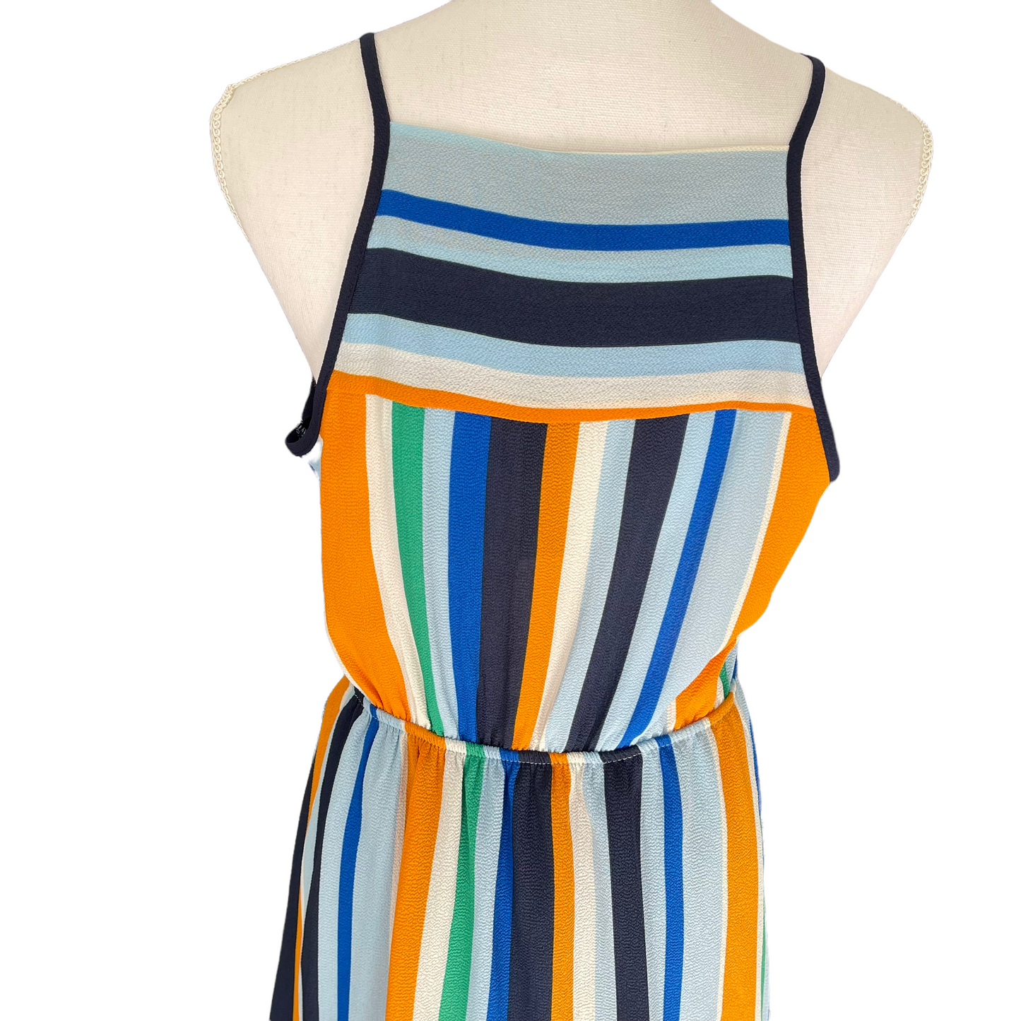 Monteau Stripe Spaghetti Strap Dress Size Large NWT