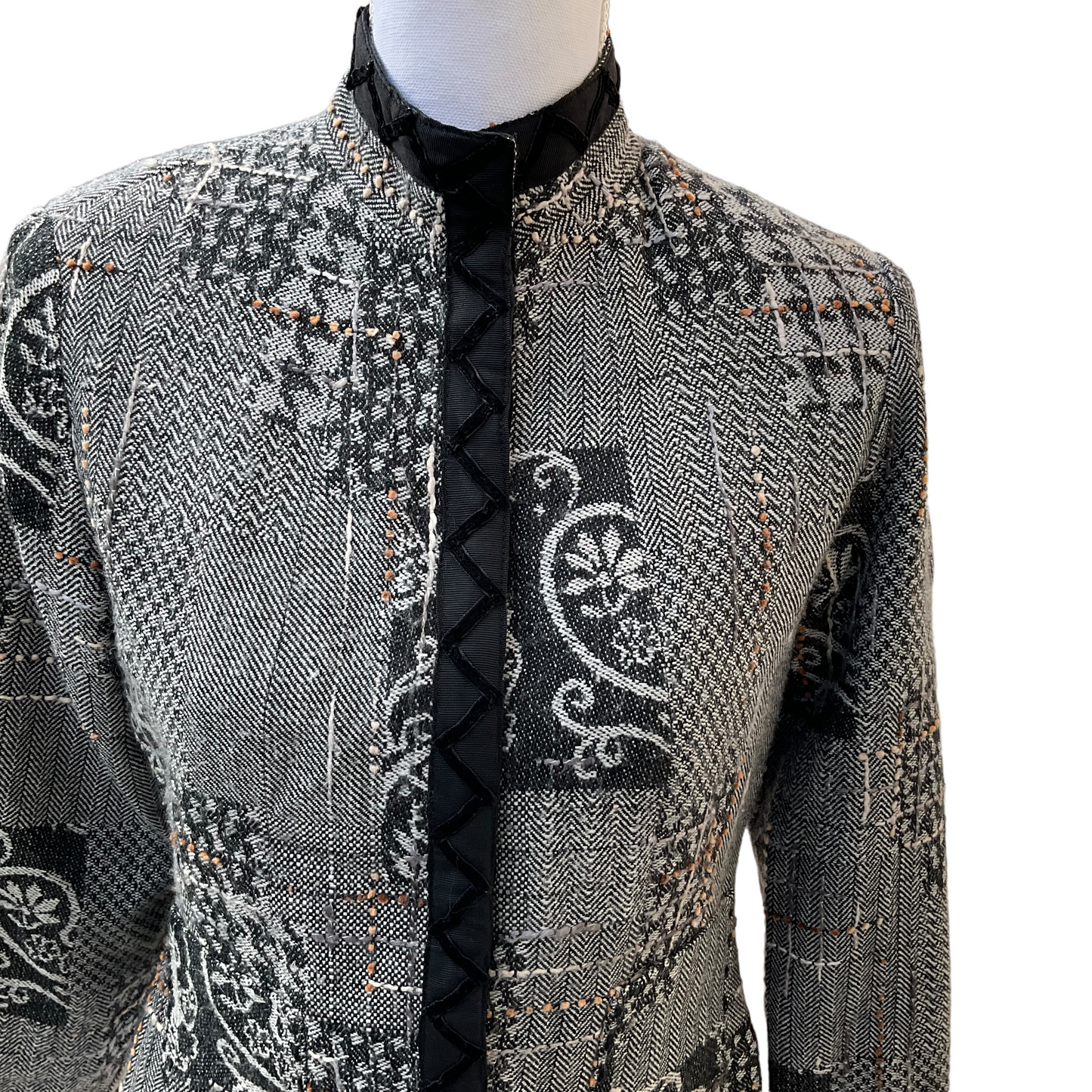 Coldwater Creek Patchwork Tweed Jacket