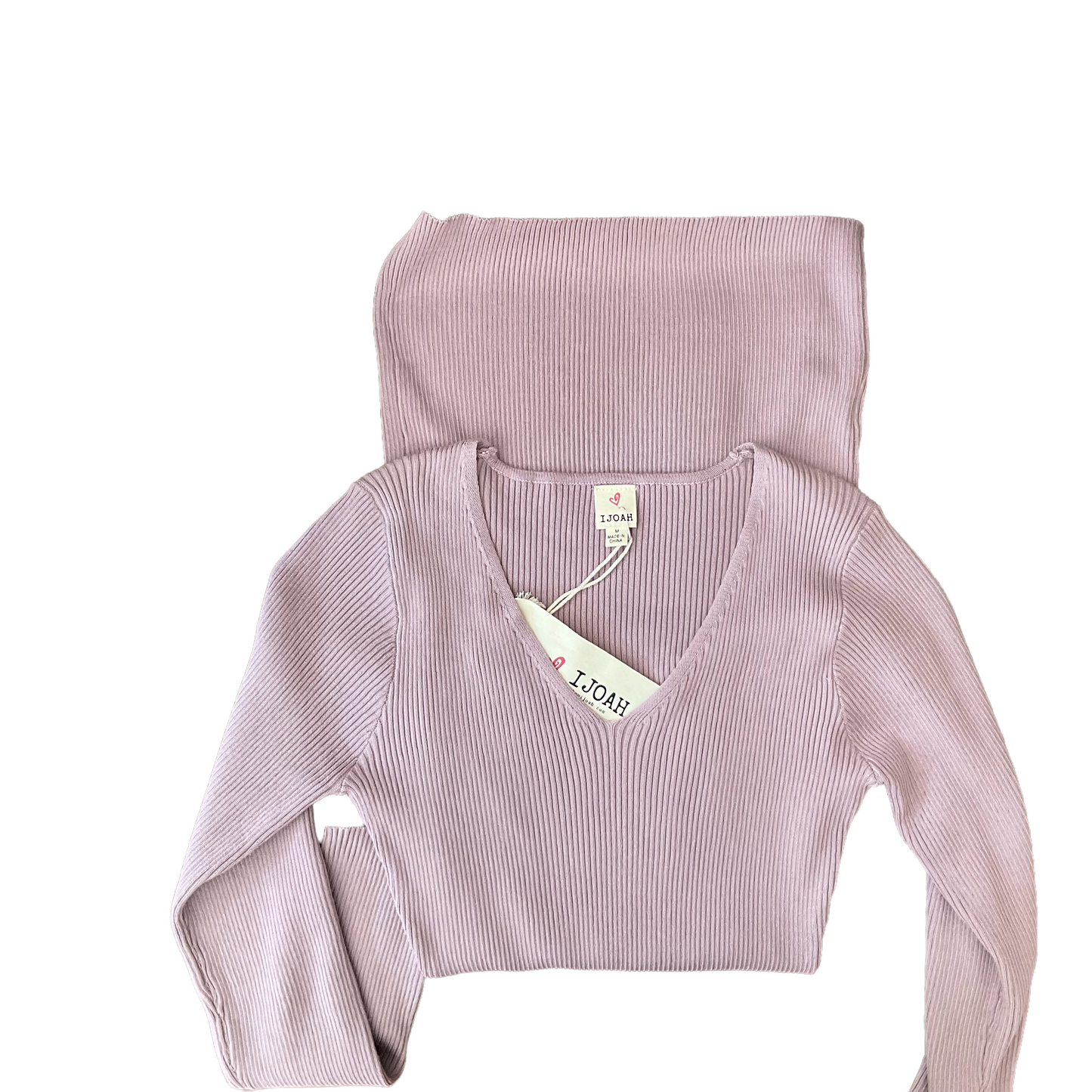 I Joah NWT Mauve Ribbed Knit Dress