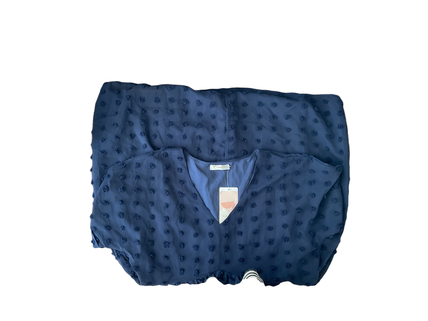 Kirundo NWT Swiss Dot Babydoll V Neck Mini Dress