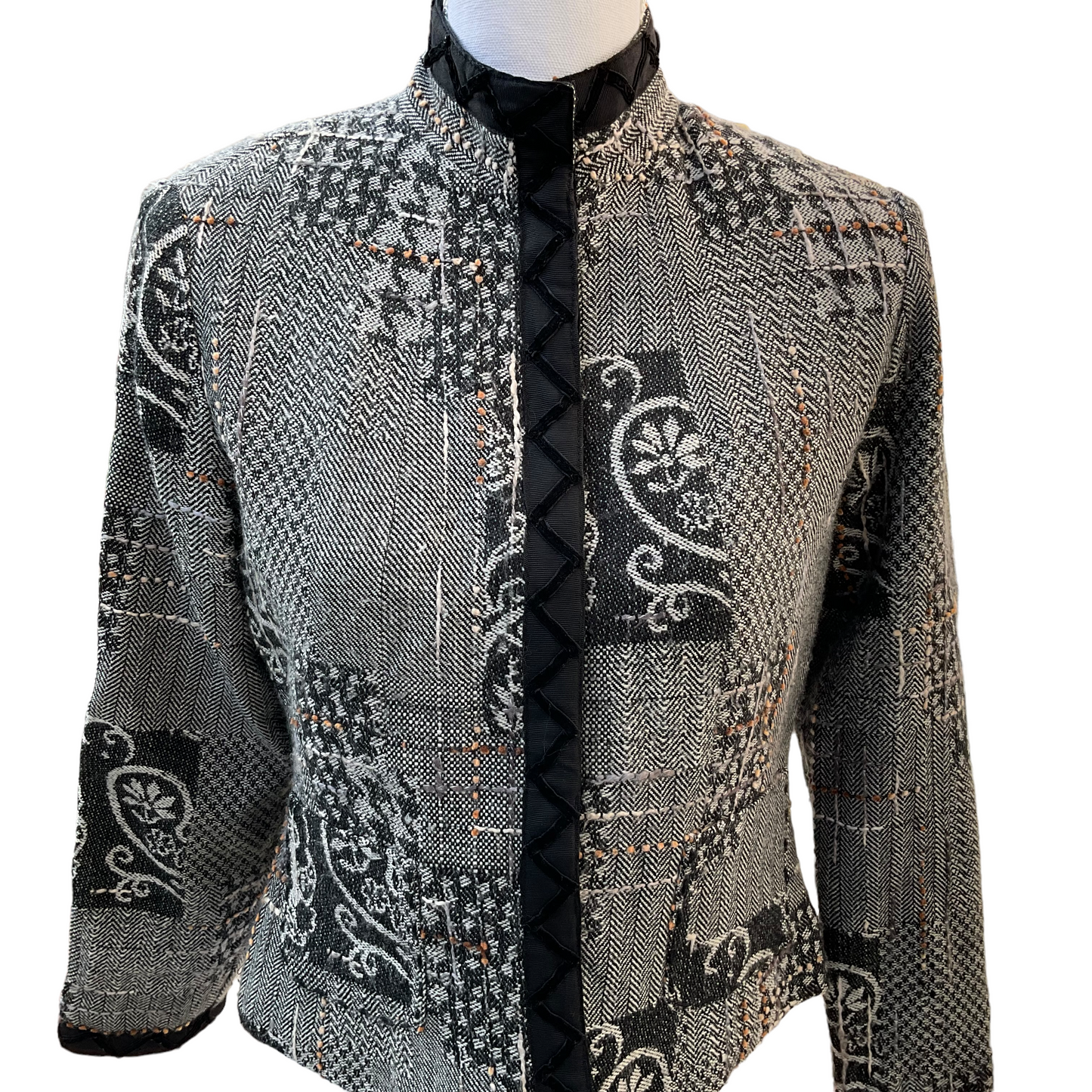 Coldwater Creek Patchwork Tweed Jacket