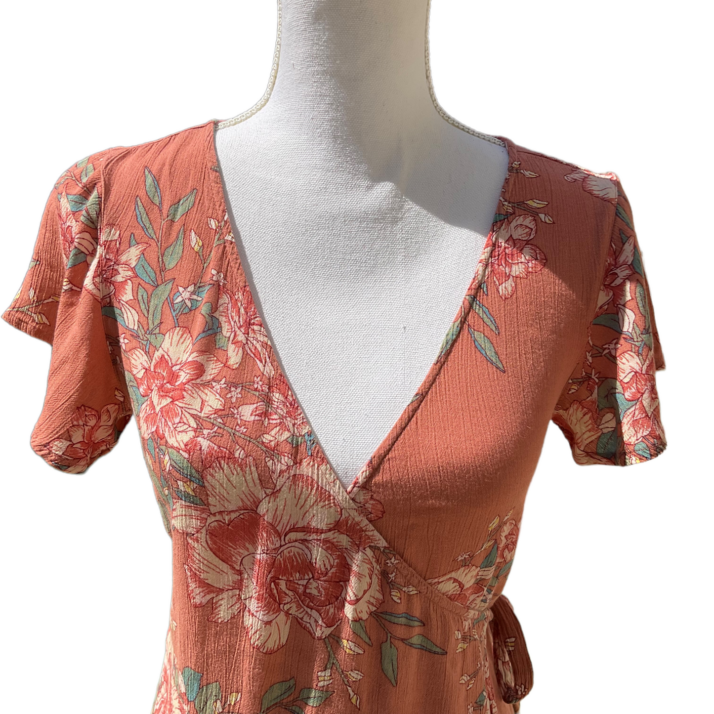 Billabong Floral Wrap Dress