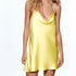 Zara Yellow Satin Mini Dress NWT