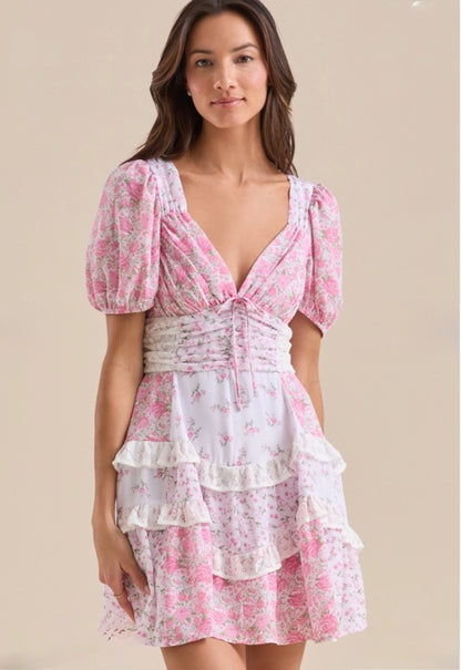 Altar’d State Aderny Floral Mini Dress NWT