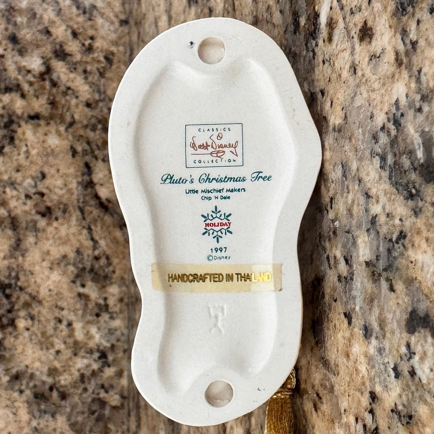 Walt Disney Classics Collection (WDCC) Christmas ornament featuring the characters Chip and Dale