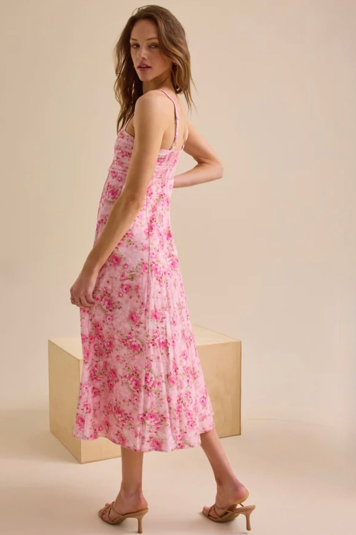 Altar’d State Austinly Floral Midi Dress NWT