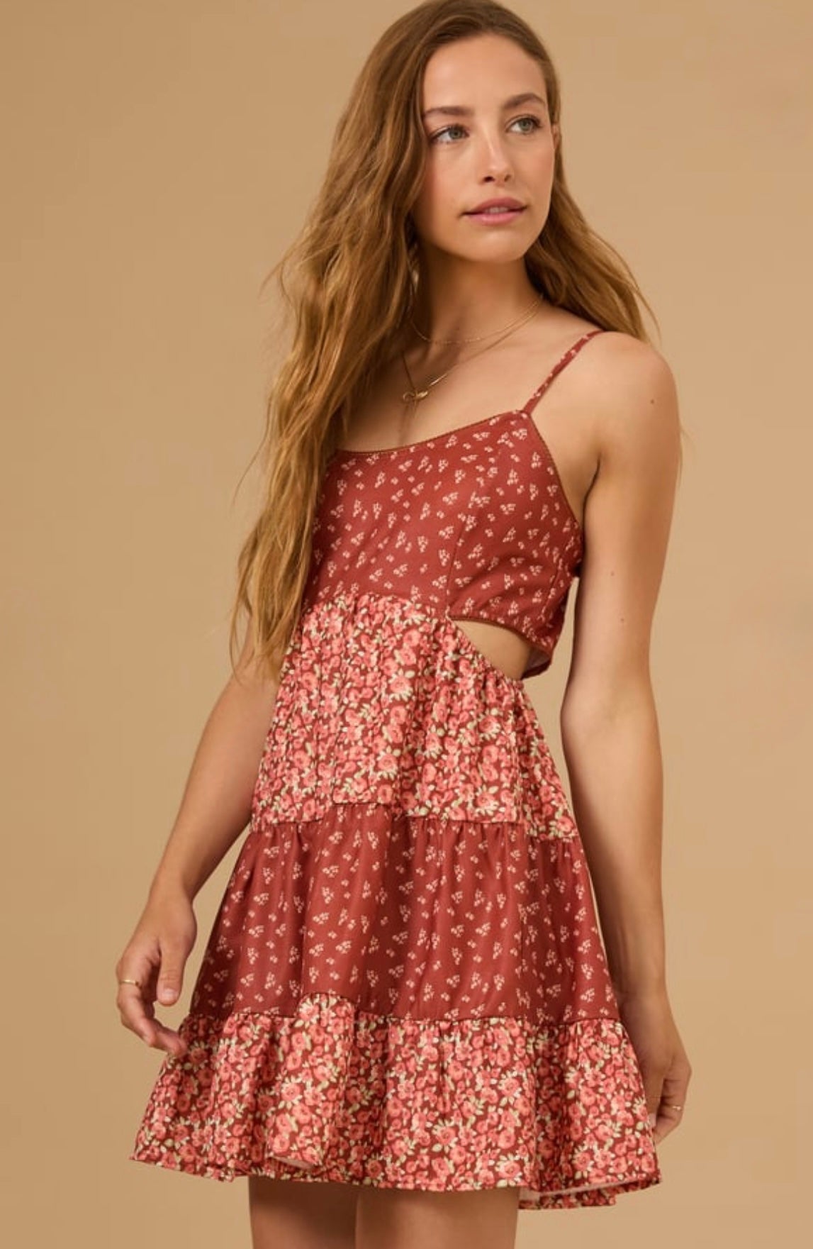 Altar’d State Jessany Floral Mini Dress XXSmall