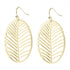 Riah Silver & Gold Leaf Dangle Earrings 2 sets