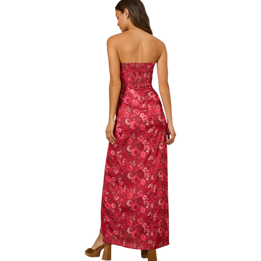 Altar’d State Ruth Corset Satin Dress NWT