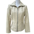 Anne Klein Cream Leather Jacket