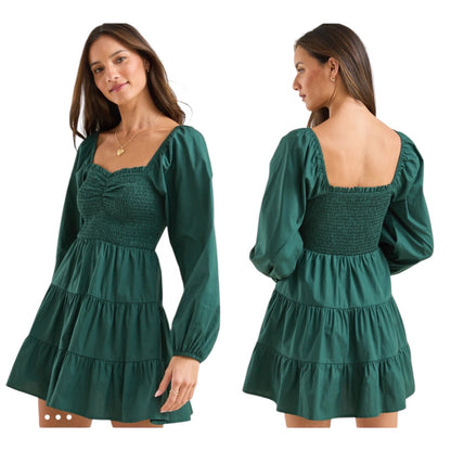 Altar'd State Sienna Smocked Mini Dress