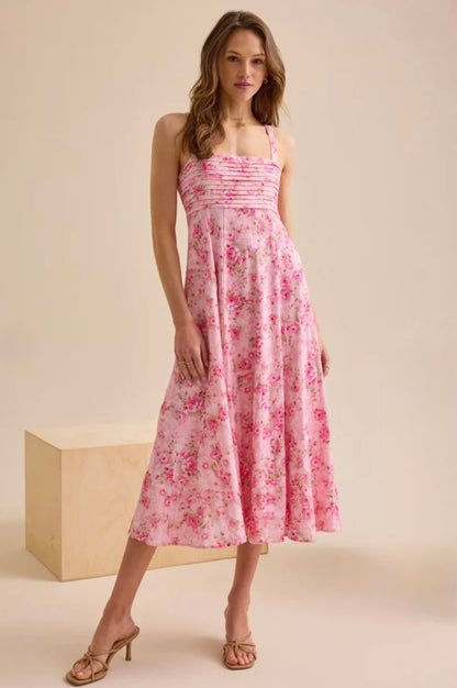 Altar’d State Austinly Floral Midi Dress NWT