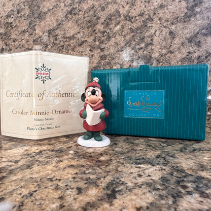 Walt Disney Classics Collection "Pluto's Christmas Tree" Caroler Minnie Mouse