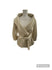 Zara Gold Metallic Shawl Collar Wrap Jacket