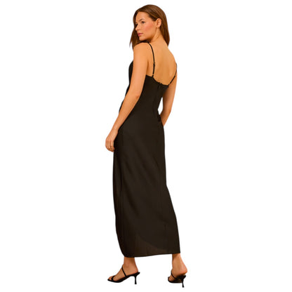 Altar'd State Sadie Satin Scoop Neck Maxi Dress NWT