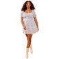 Arula Lola Floral Crochet Crossover Dress NWT