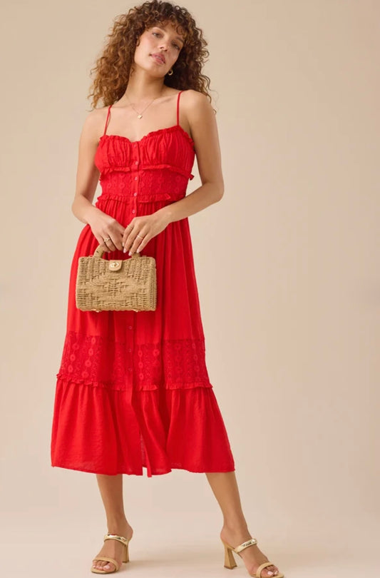 Altar’d State Anica Woven Maxi Dress NWT
