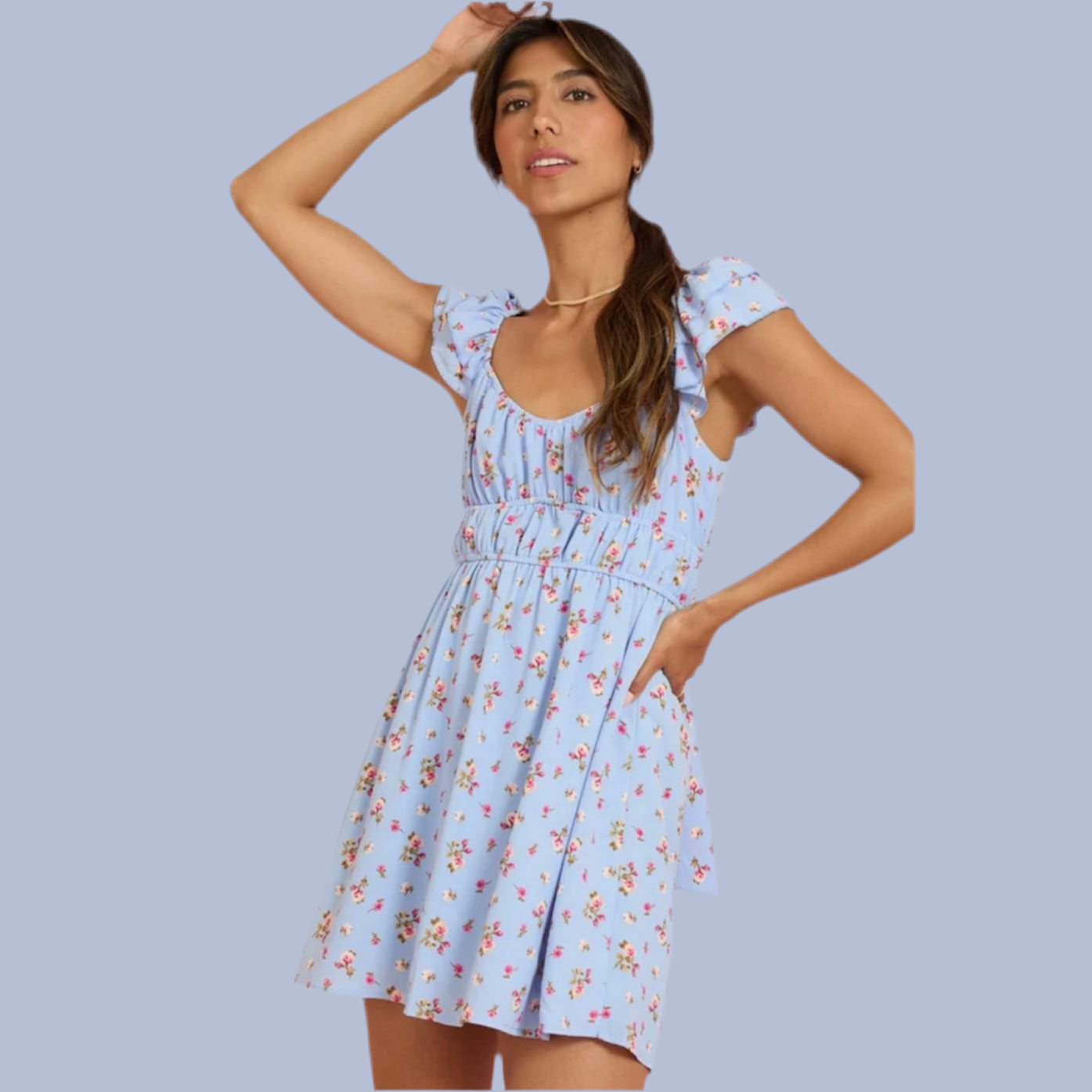 Altar’d State Beth Floral Mini Dress