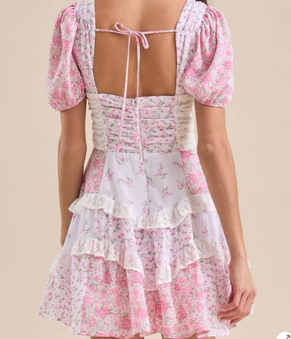 Altar’d State Aderny Floral Mini Dress NWT