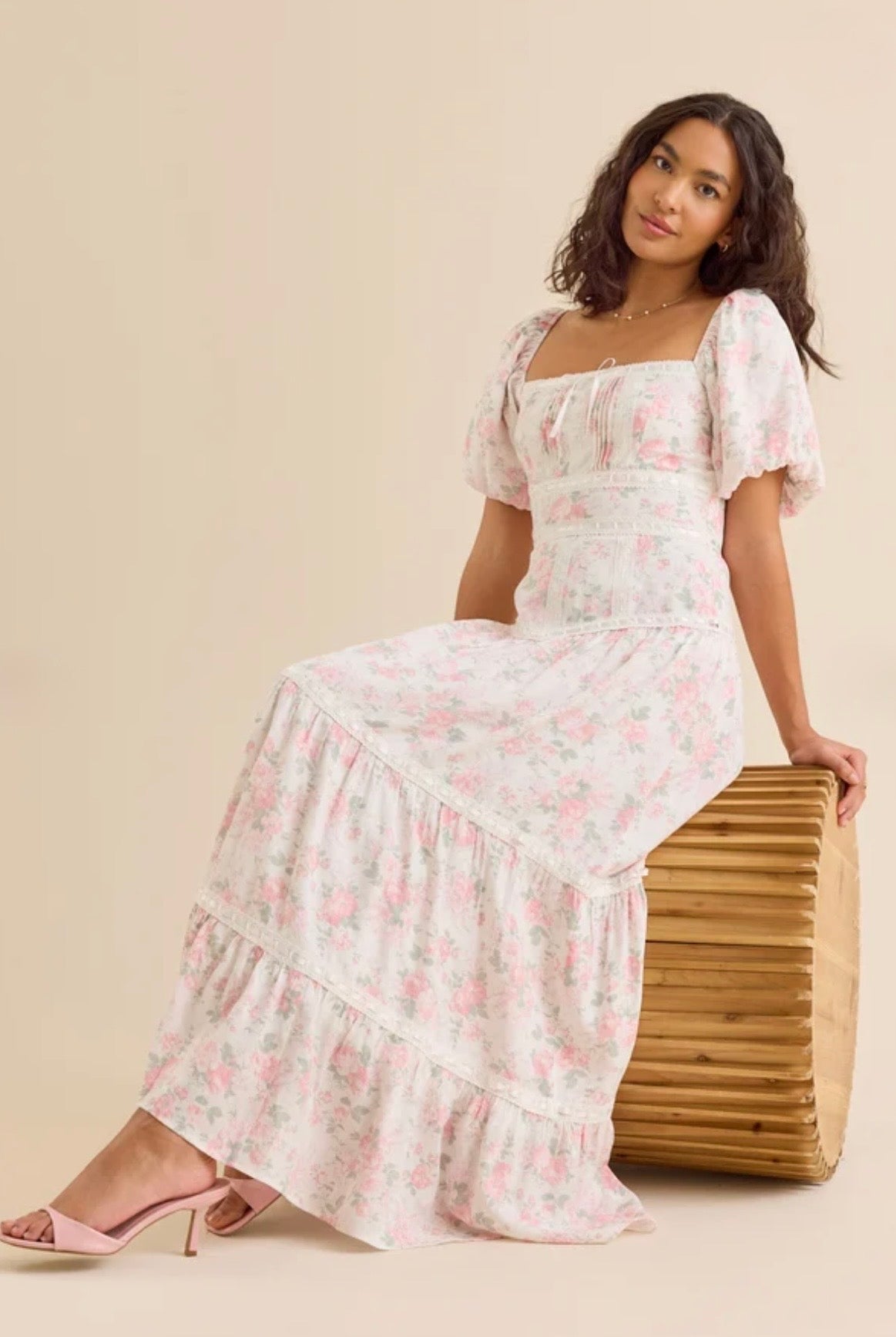 Altar’d State Viola Floral Maxi Dress