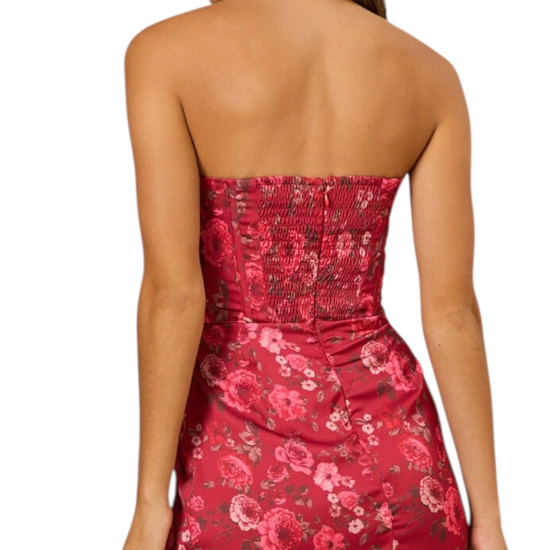 Altar’d State Ruth Corset Satin Dress NWT